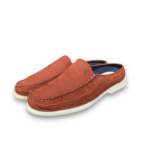 Columbia Bayview Clog Rust Brown Leather Slip on Mules Outdoor Slippers size 9 - Picture 13 of 13